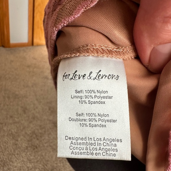 For Love & Lemons Temecula Mini Dress Rose Embroidery (no longer has tags) - Picture 9 of 13